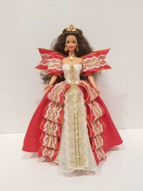 1997 Happy Holidays Barbie 10th Anniversary Doll, VGUC-EUC
